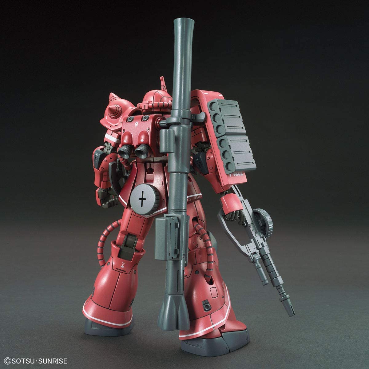 Bandai hg 1:144 ms-06s zaku Ⅱ principality of zeon char aznable's mobile suit red comet ver.