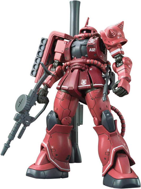 Bandai hg 1:144 ms-06s zaku Ⅱ principality of zeon char aznable's mobile suit red comet ver.